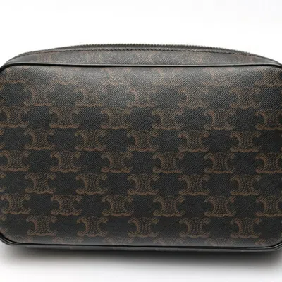 Pre-owned Celine Black Canvas Messenger Bag ()