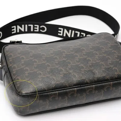 Pre-owned Celine Black Canvas Messenger Bag ()