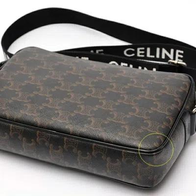 Pre-owned Celine Black Canvas Messenger Bag ()