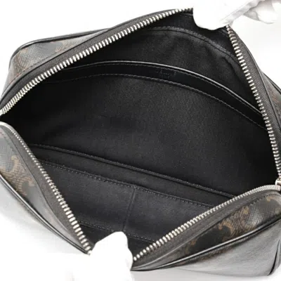 Pre-owned Celine Black Canvas Messenger Bag ()