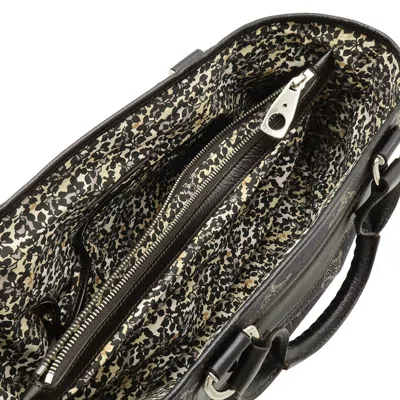 Pre-owned Celine Black Denim Leather Handbag Tote Bag ()