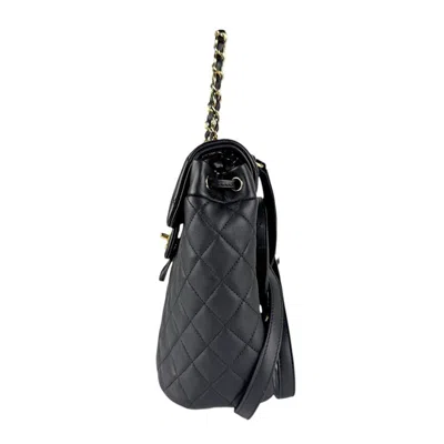 Pre-owned Chanel Black Leather Backpack ()