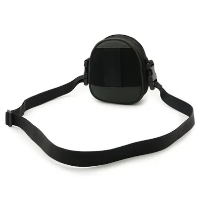 Pre-owned Chanel Black Green Nylon Canvas Fanny Pack Shoulder Bag () In Multi