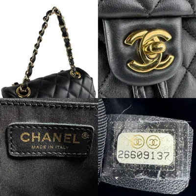 Pre-owned Chanel Black Leather Backpack ()