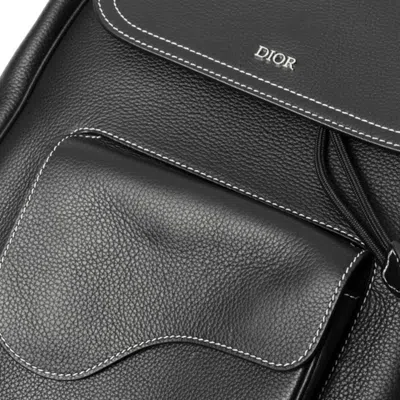 Pre-owned Dior Christian  Black Leather Backpack ()