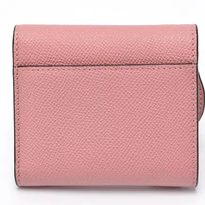 Pre-owned Dior Christian  Pink Leather Wallet (tri-fold) ()