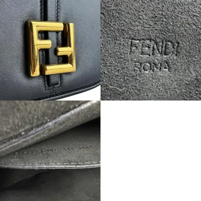 Pre-owned Fendi Black Leather Shoulder Bag ()