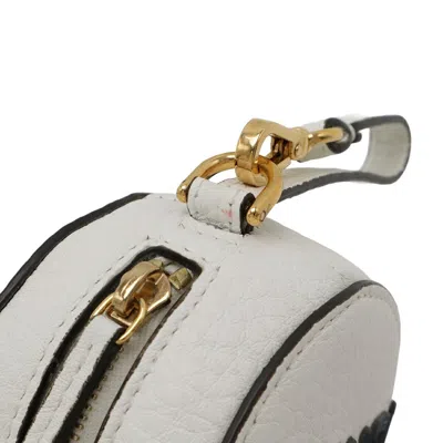 Pre-owned Fendi Multi-color White Nylon Leather Backpack ()