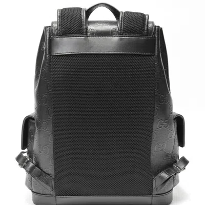 Pre-owned Gucci Black Leather Backpack ()