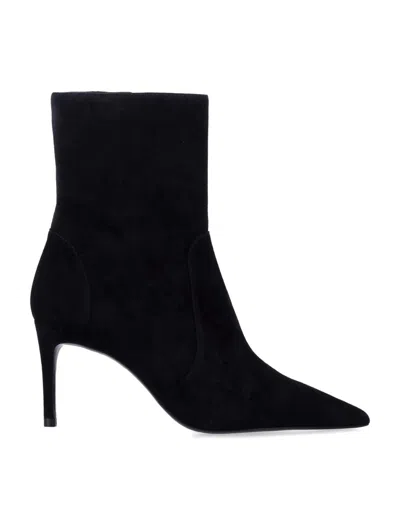 Stuart Weitzman Power Zip 75 Ankle Boots In Black