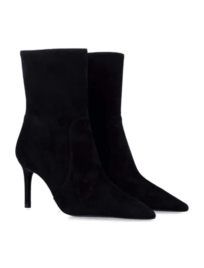 Stuart Weitzman Power Zip 75 Ankle Boots In Black
