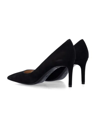 Stuart Weitzman Stuart Power 75 Pointed-toe Pumps  In Black