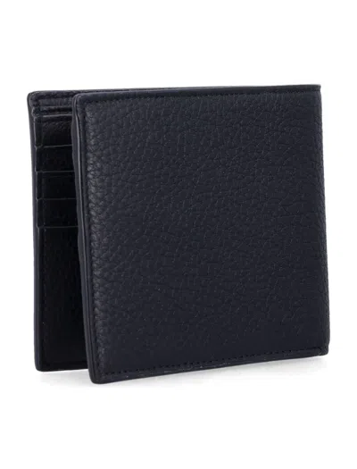 Saint Laurent Tiny Cassandre East/west Wallet In Blue