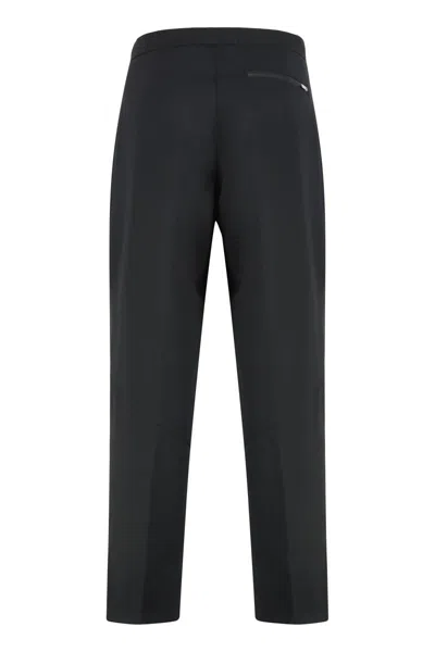 Herno Laminar Trousers In Mixed Wool In Gray