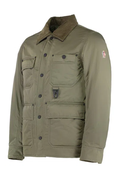 Moncler Versatile Long Sleeve Utility Jacket In Green