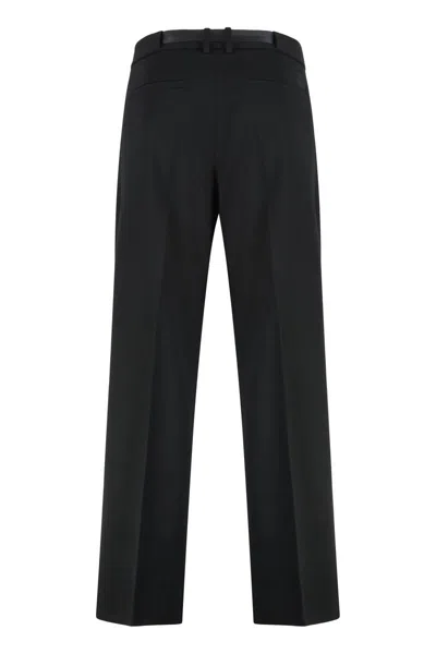 Moncler Trousers In Twill In Black