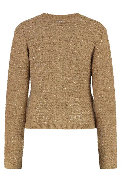 Pinko Meru Buttoned Jacket In Nude