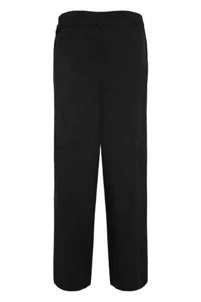 Totême Toteme Viscose Blend Trousers In Black