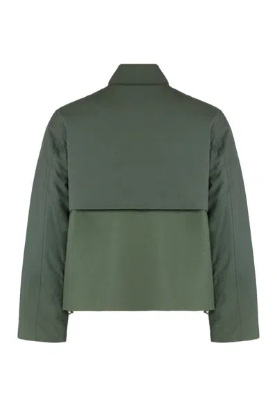 K-way X Antheo Panelled Wool Jacket In Green