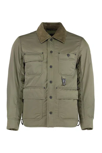 Moncler Versatile Long Sleeve Utility Jacket In Green