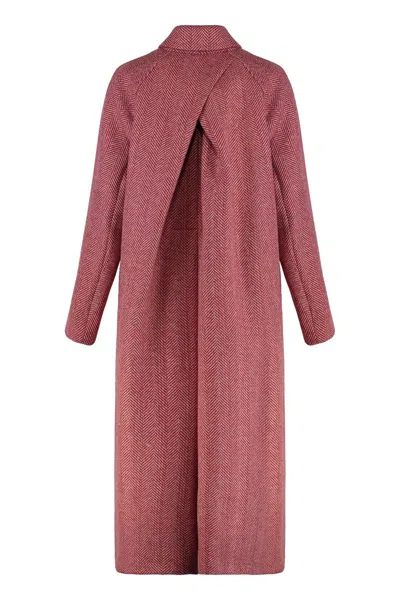 Weekend Max Mara Coat In Double Wool In Brown