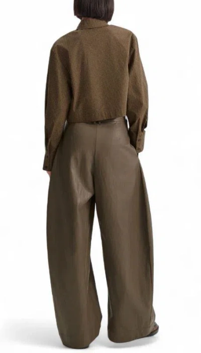 Eleh Concealed-fastening Trousers In Brown