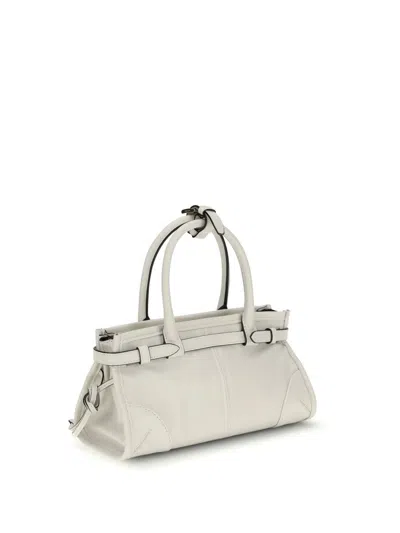 Prada Bonnie Leather Mini Hand Bags In White
