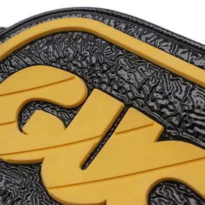 Pre-owned Gucci Black Yellow Patent Leather Rubber Pochette Shoulder Bag () In Multi