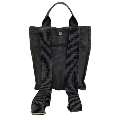 Pre-owned Hermes Black Canvas Backpack ()