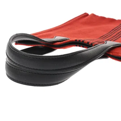 Pre-owned Hermes Black Red Color Swift Leather Tote Bag () In Multi
