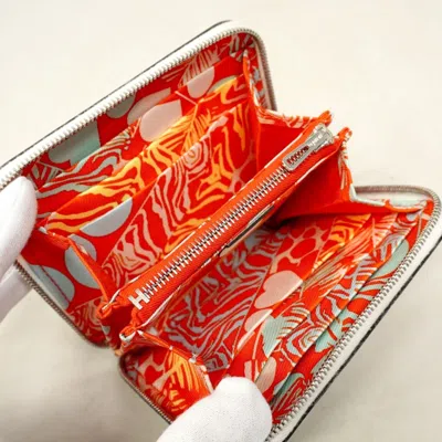 Pre-owned Hermes Capucine White Coin Purse/coin Case ()