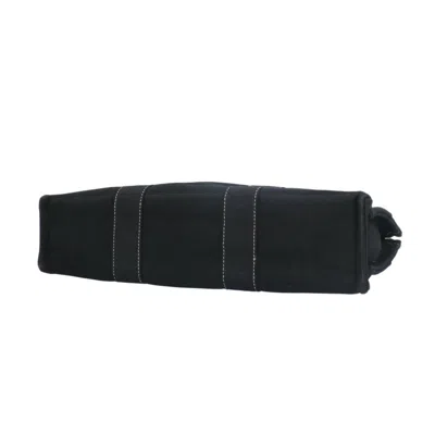 Pre-owned Hermes Deauville Black Cotton Canvas Tote Bag ()