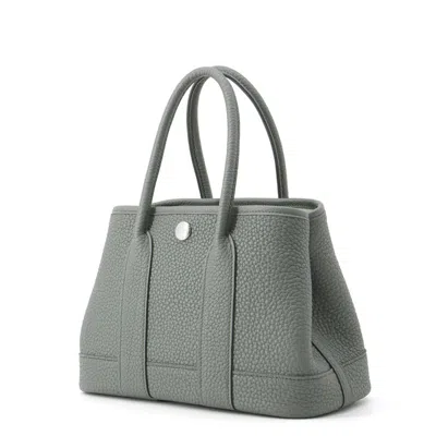 Pre-owned Hermes Garden Silver Negonda Leather Tote Bag ()