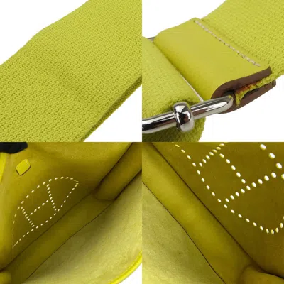 Pre-owned Hermes Lime Epsom Leather Shoulder Bag () In Green