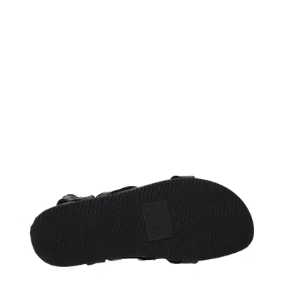 Isabel Marant Black Leather Flat Women's Sandals In Black