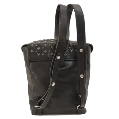 Pre-owned Jimmy Choo Black Leather Backpack ()