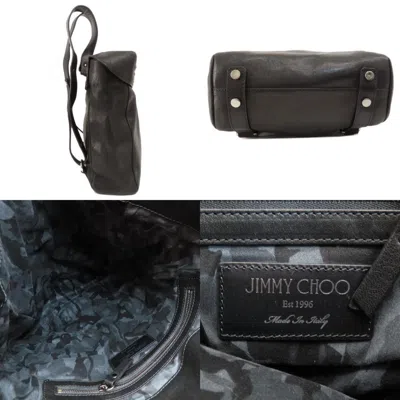Pre-owned Jimmy Choo Black Leather Backpack ()
