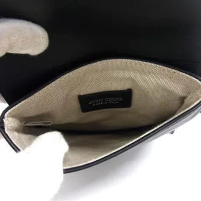 Pre-owned Jimmy Choo Black Leather Handbag Shoulder Bag Tote Bag ()