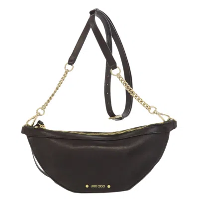Pre-owned Jimmy Choo Black Leather Shoulder Bag ()