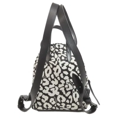 Pre-owned Jimmy Choo Black White Nylon Backpack () In Multi
