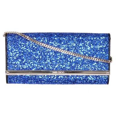 Pre-owned Jimmy Choo Blue Chain/shoulder Wallet ()