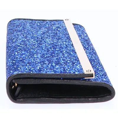 Pre-owned Jimmy Choo Blue Chain/shoulder Wallet ()
