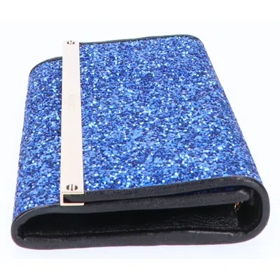 Pre-owned Jimmy Choo Blue Chain/shoulder Wallet ()