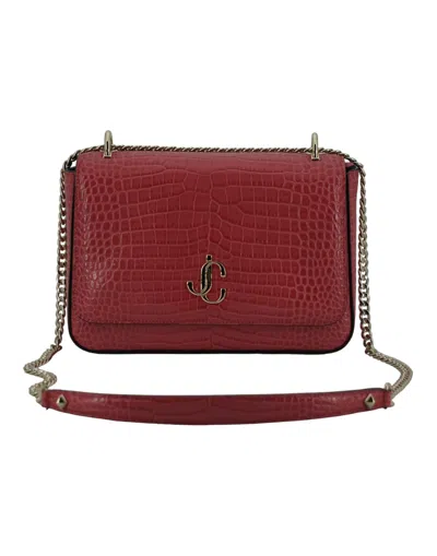 Jimmy Choo Candy Floss Pink Leather Shoulder Women's Bag In Pink