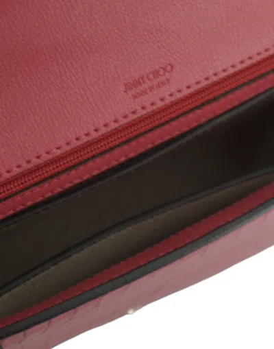 Jimmy Choo Candy Floss Pink Leather Shoulder Women's Bag In Pink