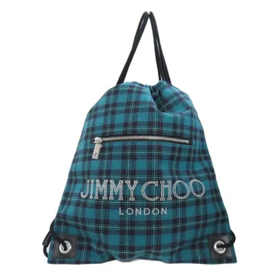 Pre-owned Jimmy Choo Green Canvas Backpack ()