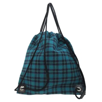 Pre-owned Jimmy Choo Green Canvas Backpack ()