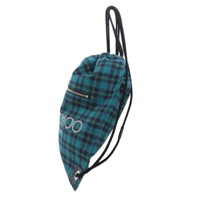 Pre-owned Jimmy Choo Green Canvas Backpack ()