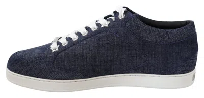 Jimmy Choo Miami Blue Denim Women's Sneakers In Multi