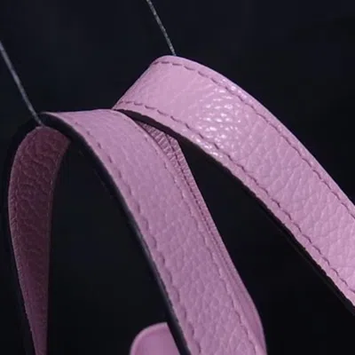 Pre-owned Jimmy Choo Pink Leather Handbag Shoulder Bag Tote Bag ()